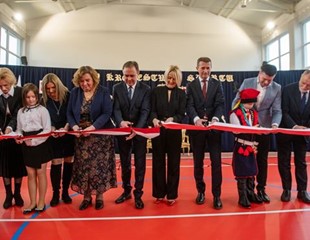 Uroczyste otwarcie nowej sali gimnastycznej wraz z zapleczem dydaktycznym przy Szkole Podstawowej w Goszczy.