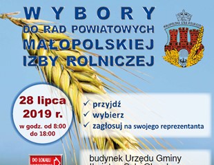 Wybory do Małopolskiej Izby Rolniczej 2019