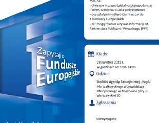 Środki z funduszy Europejskich - konsultacje
